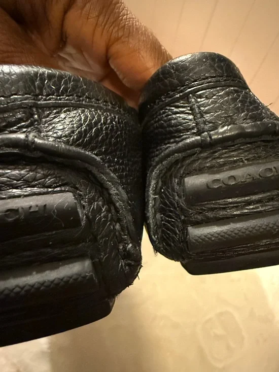 COACH Crosby Driver Pebble Leather Loafers 8B - Picture 10 of 12